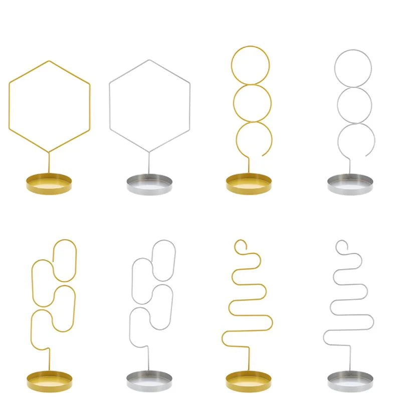 Esschert Design Plant Support & Saucer gold and silver