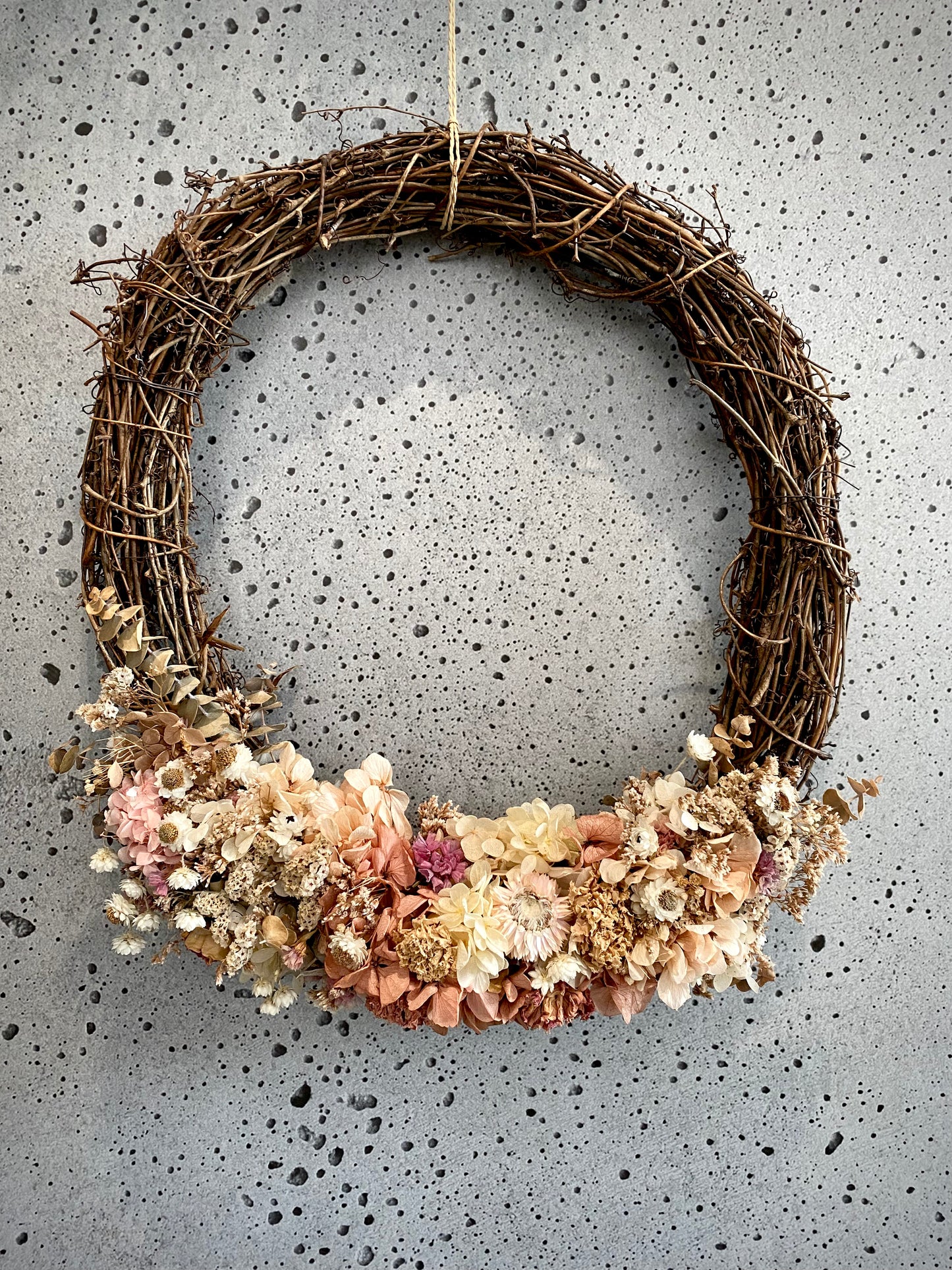 Daisy Dried Flower Wreath