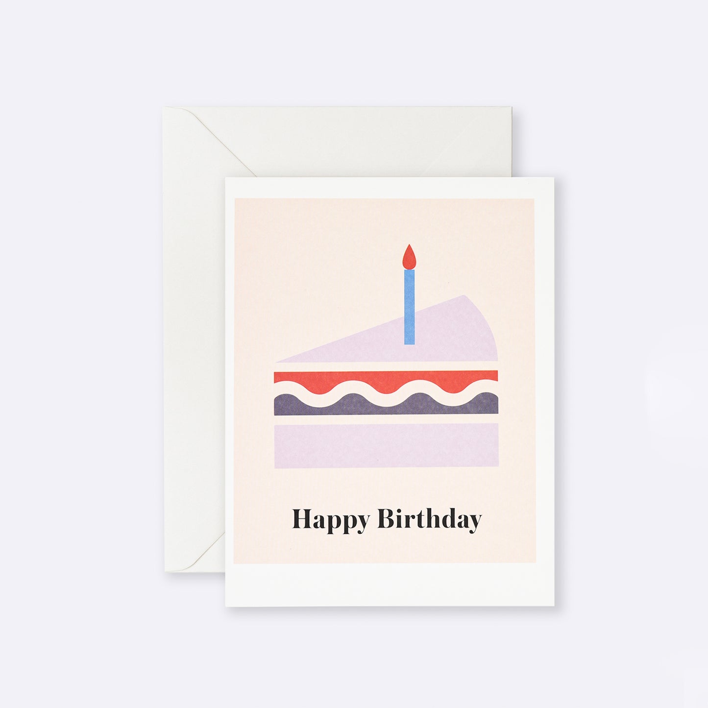 Greeting card - happy birthday cake