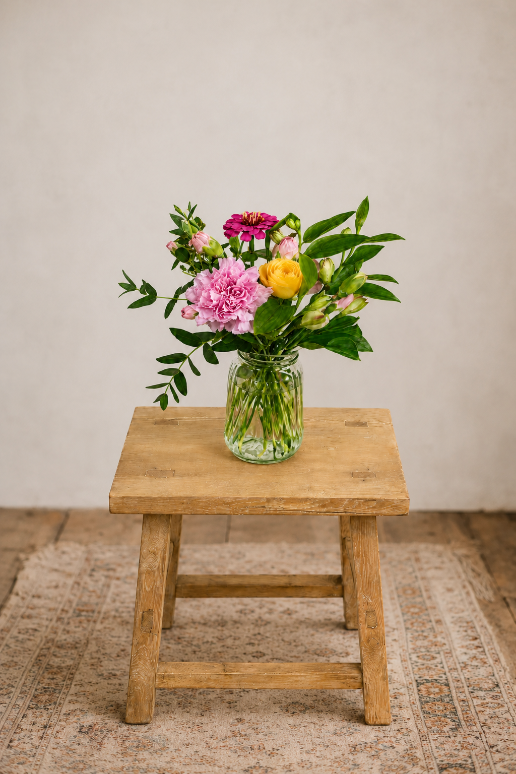 Fresh flowers daily flower jar