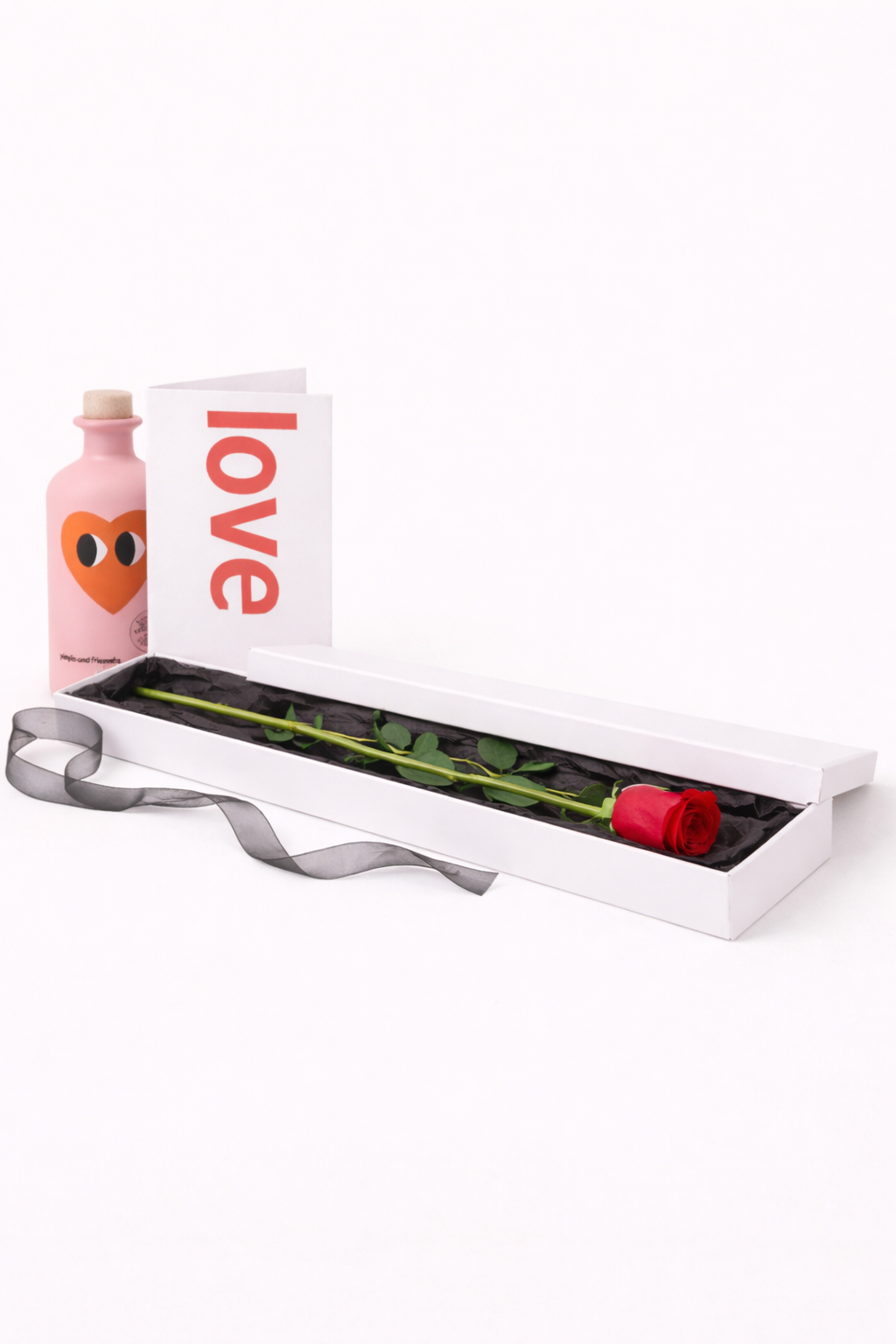 Single Boxed Red Rose