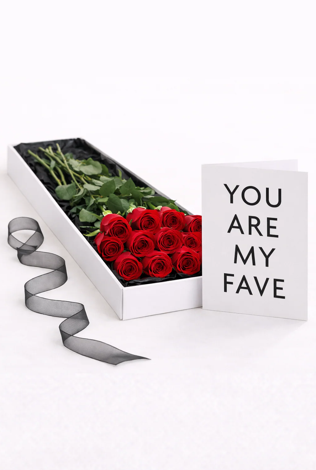 Dozen Boxed Red Roses