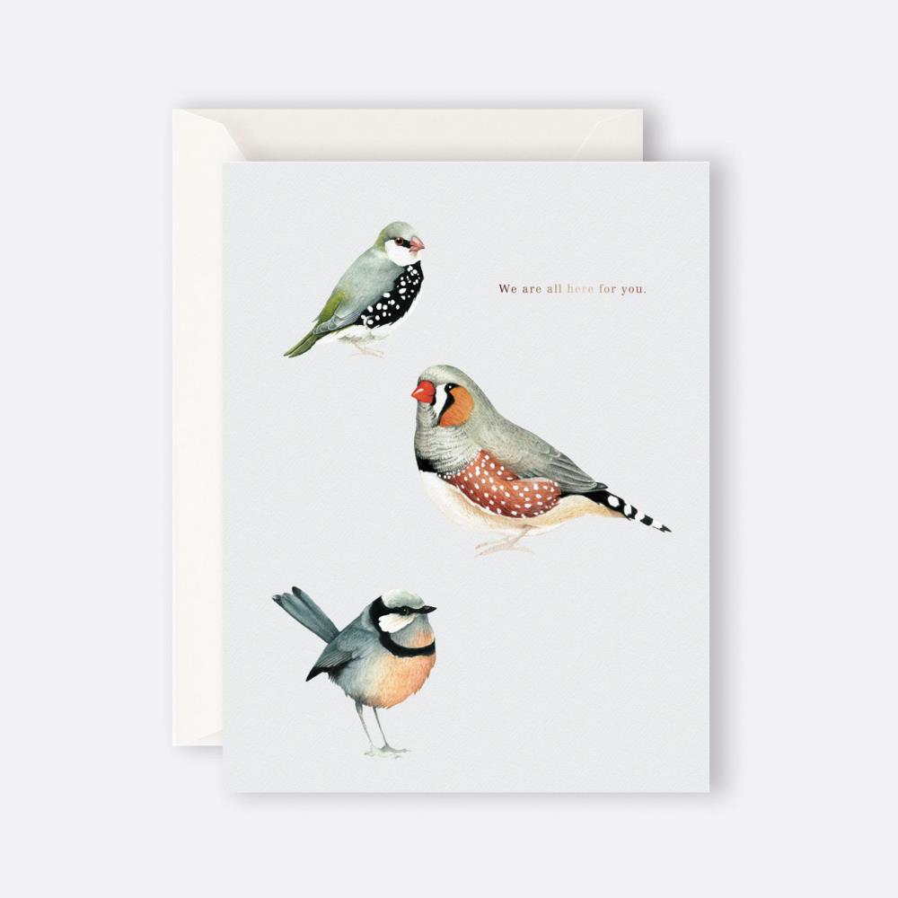 Greeting card - we are all here for you