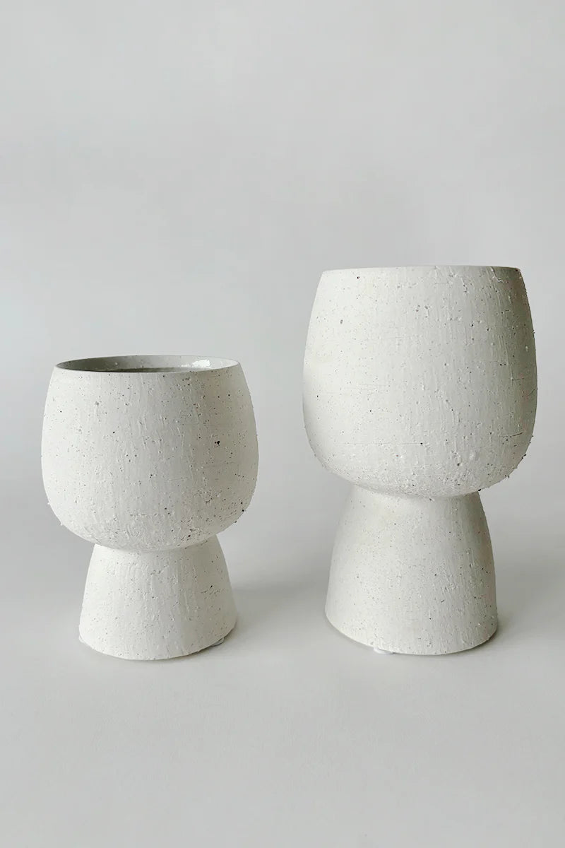 Iris Ceramic Pedestal Vase (small)