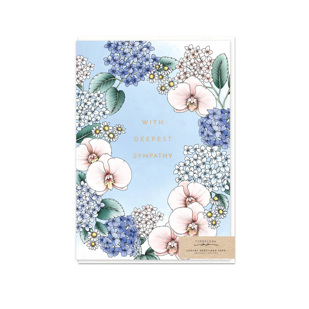 Orchids With Deepest Sympathy Card