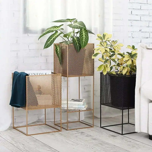 Contemporary Metal Plant Stand