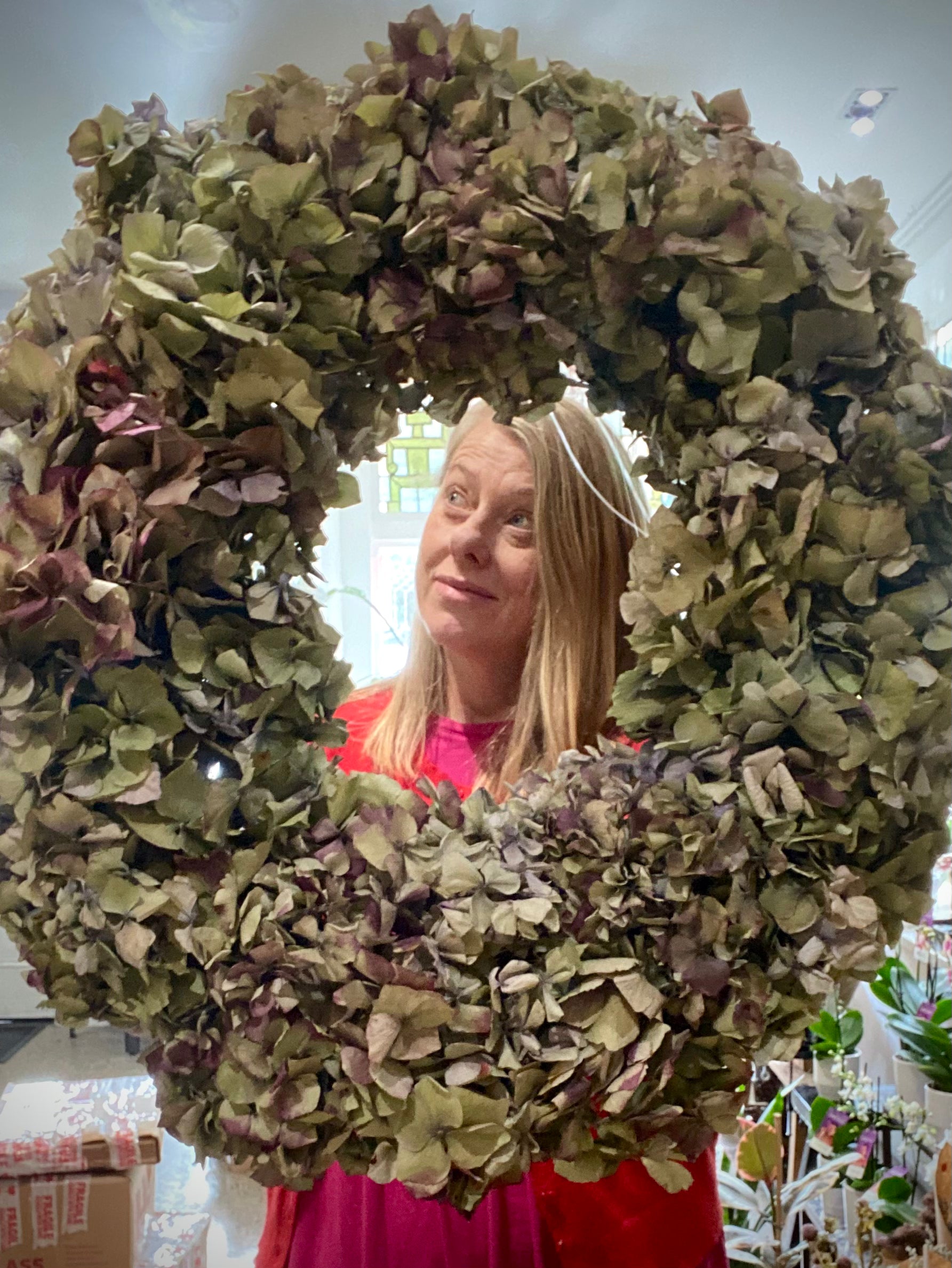 Antique Hydrangea Wreath