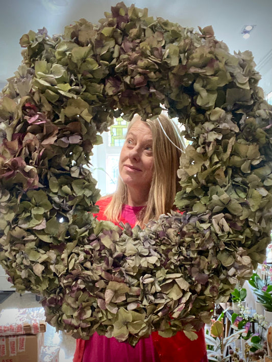 Antique Hydrangea Wreath