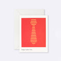 Greeting card - happy fathers day tie