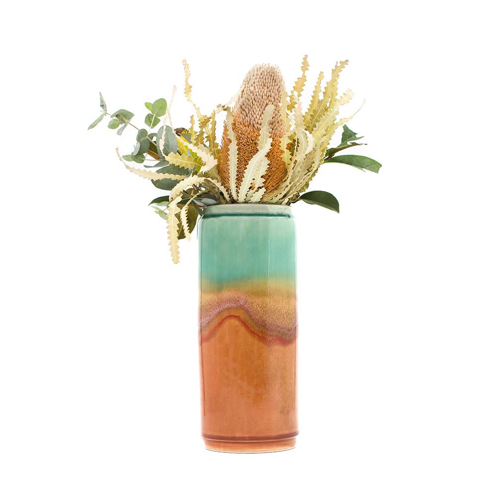 Coral Cylinder Vase