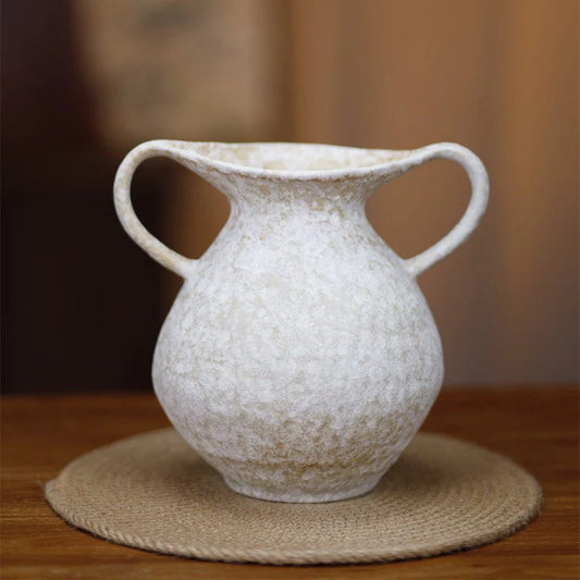 Handled Ceramic Vase