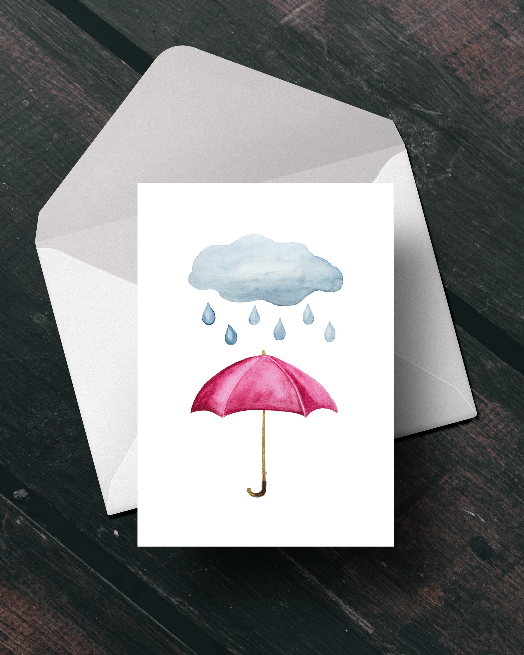 Greeting card - umbrella