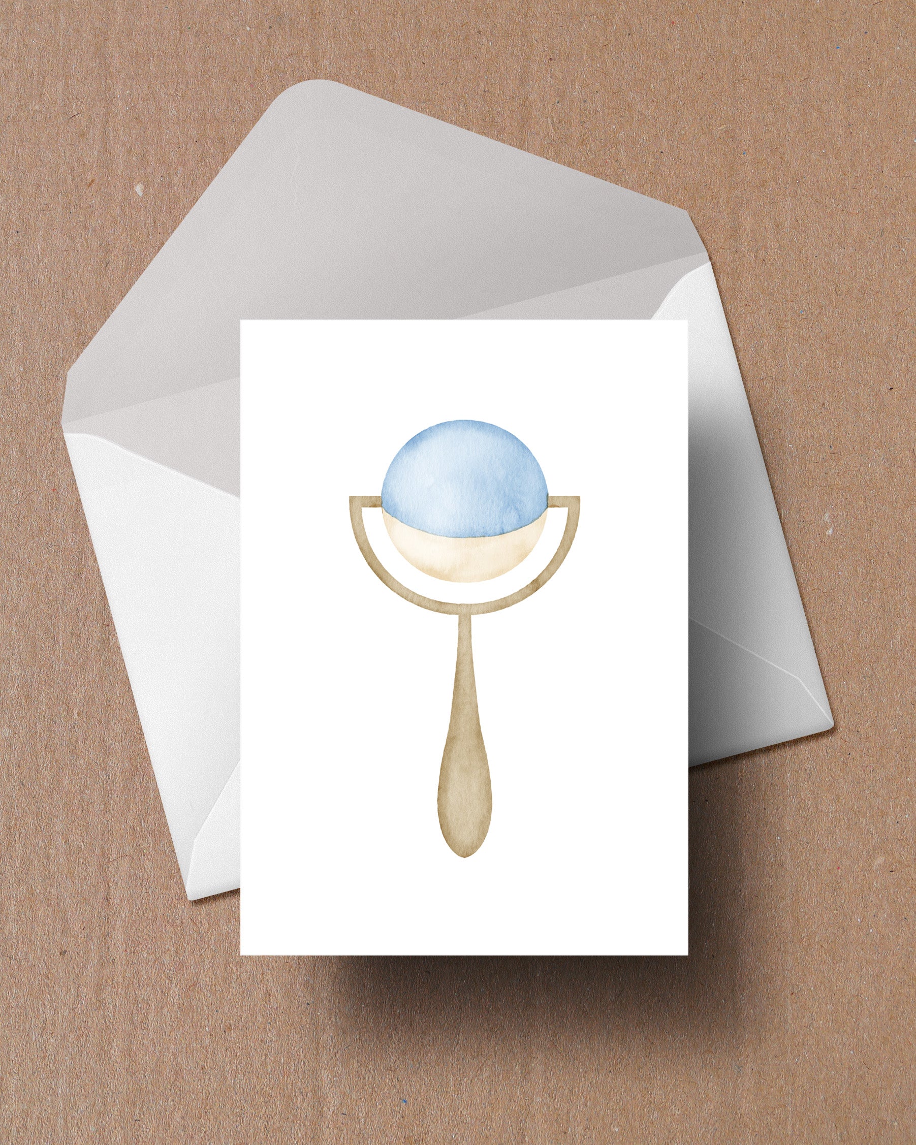 Greeting card - rattle
