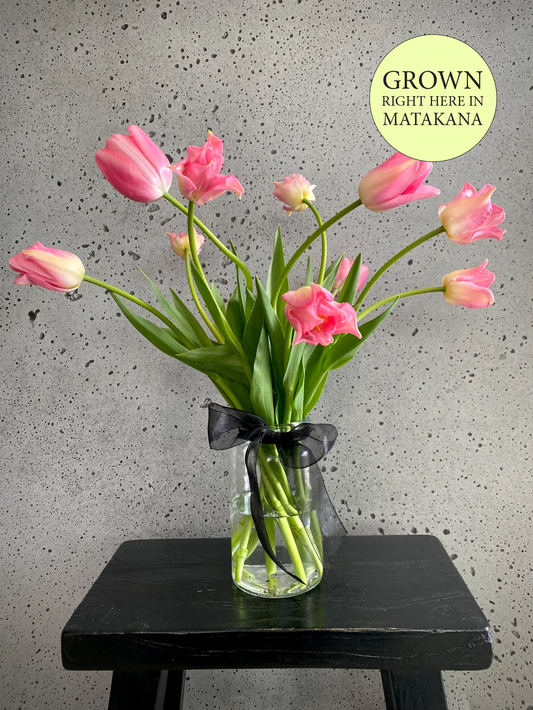 Vase of Tulips – fresh flower arrangement