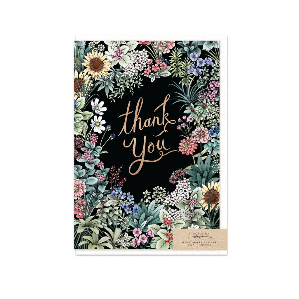Flower Field Thank You Card