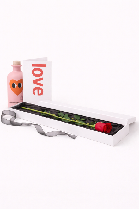 Single Boxed Red Rose