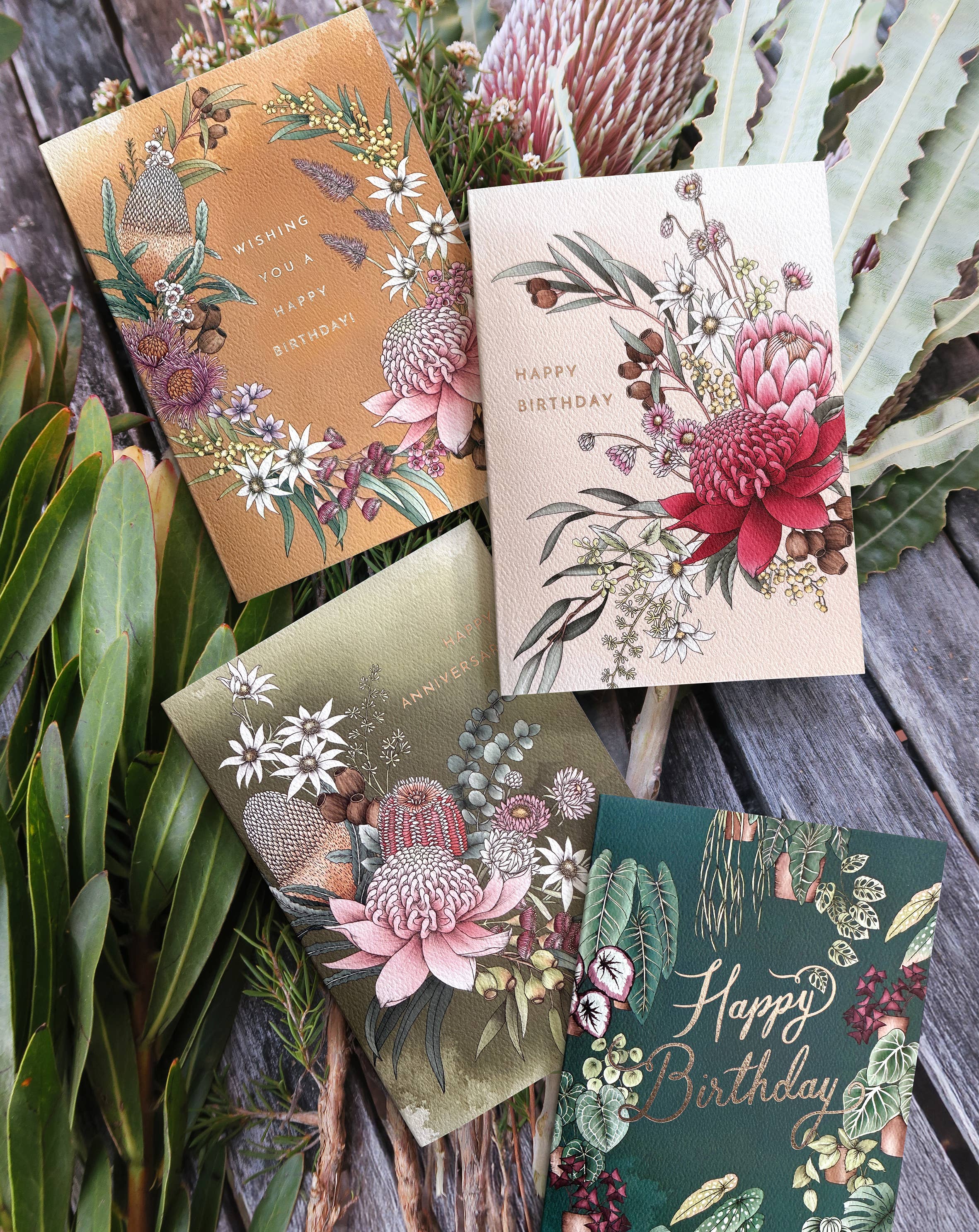 Houseplants Birthday Card