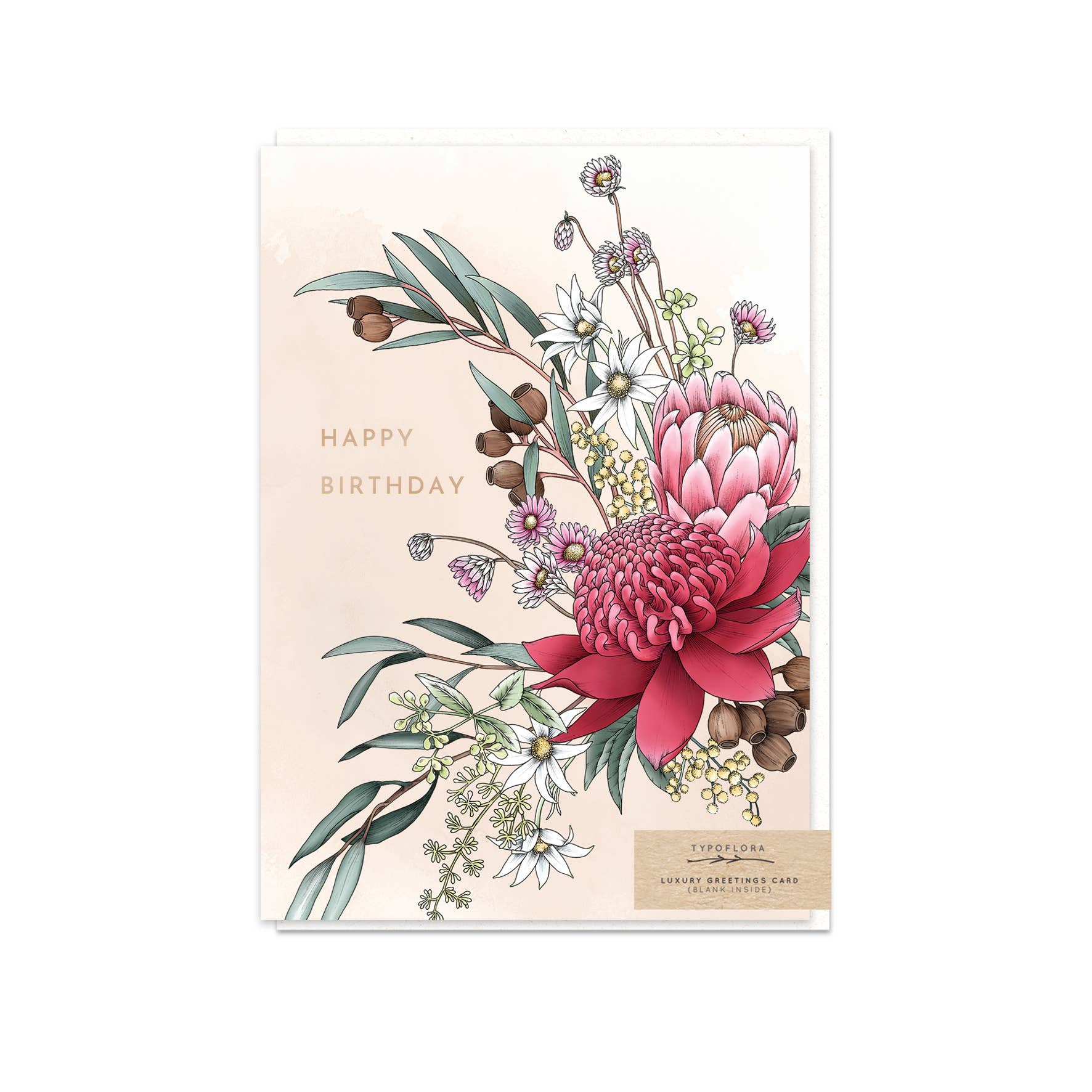 Waratah Birthday Card