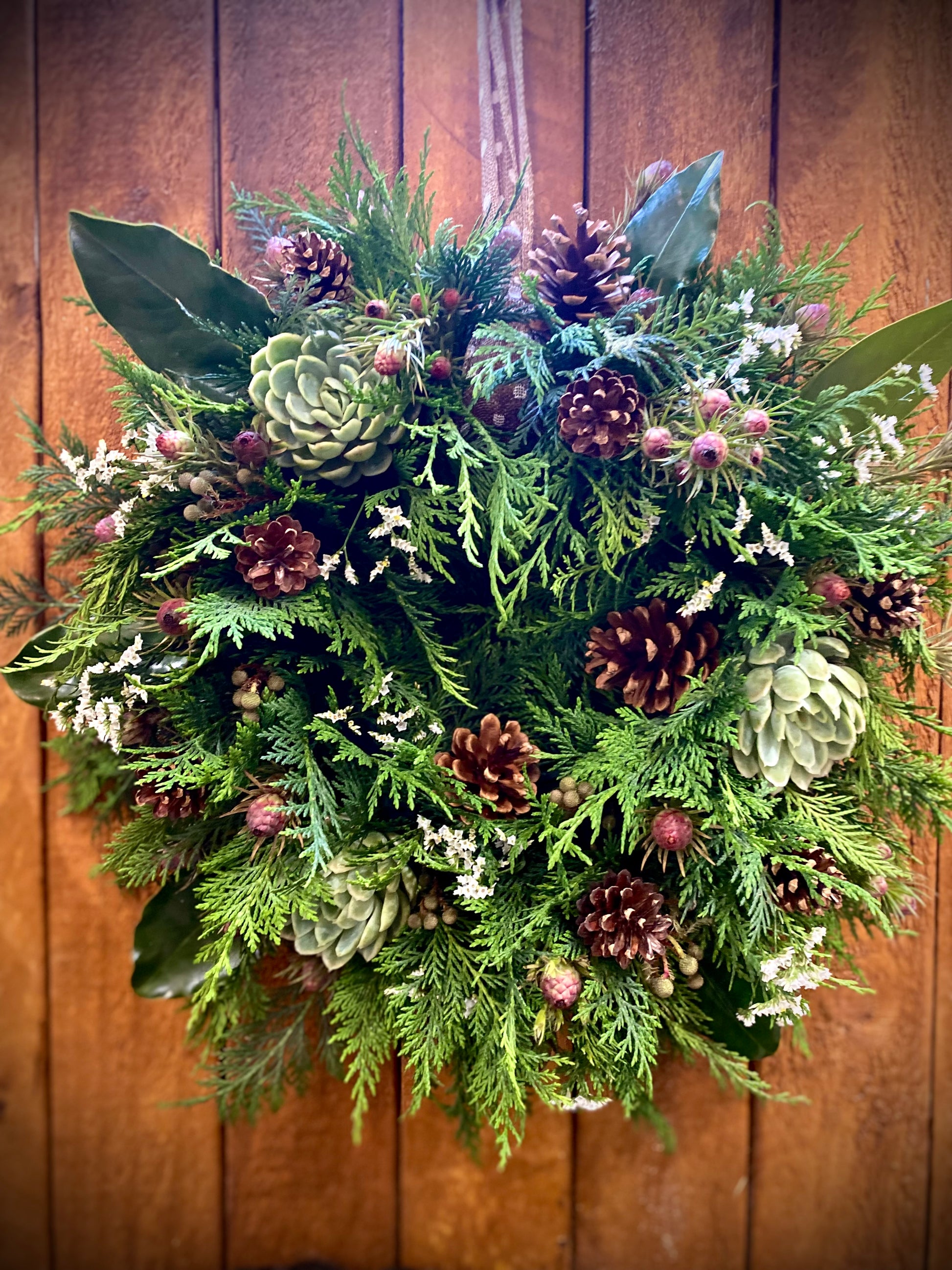 Fresh foliage Christmas Wreath